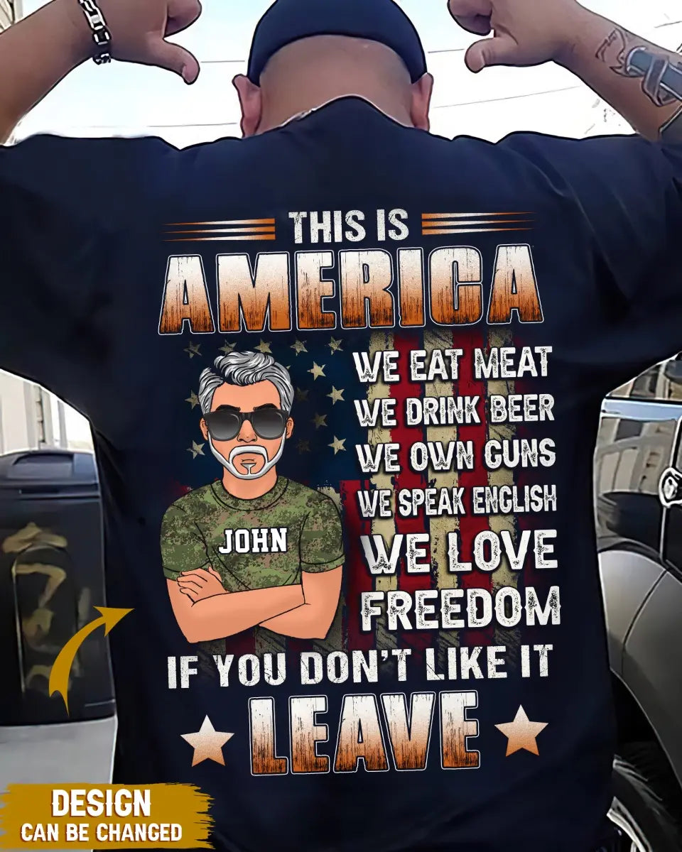 Personalized Veteran Shirt/Hoodie - Gift Idea For Veteran/Father/Family Member - This Is America