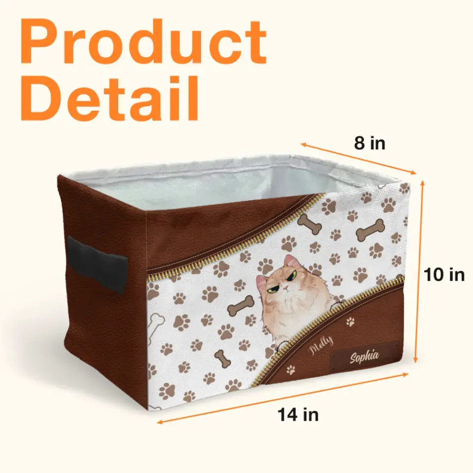 Personalized Pet Storage Box - 
Up to 3 Dogs/Cats - Mother's Day/Father's Day Gift for Dog/Cat Lovers