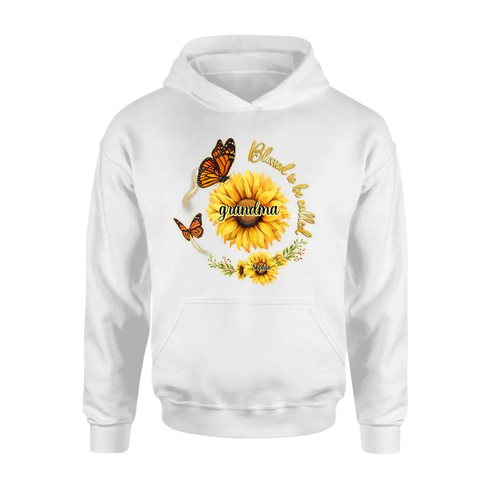 Personalized Sunflower Shirt/Hoodie - Up to 10 Kids - Mother's Day Gift Idea for Mom/Grandma