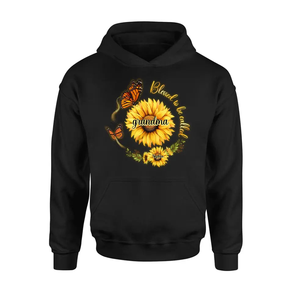 Personalized Sunflower Shirt/Hoodie - Up to 10 Kids - Mother's Day Gift Idea for Mom/Grandma