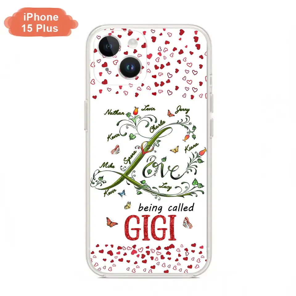 Custom Personalized Grandma Phone Case - Upto 10 Kids - Mother's Day Gift Idea For Grandma - Love Being Called Grandma