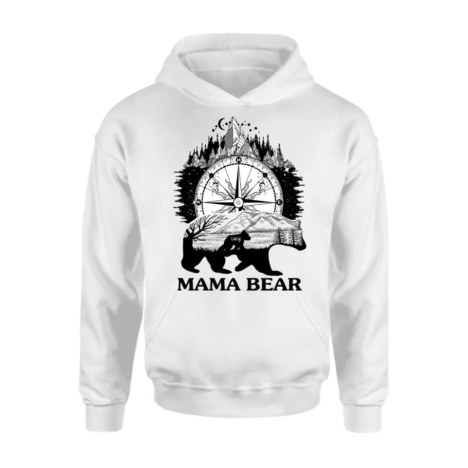 Personalized Mama Bear Shirt/Hoodie - Up to 5 Kids - Gift Idea For Mother's Day
