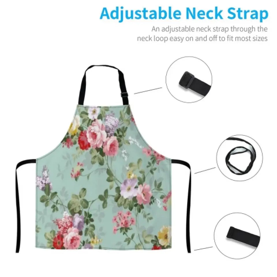 Personalized Dog Mom Fashion Home Pocketless Apron - Up to 5 Dogs - Mother's Day Gift Idea for Dog Lovers - You Had Me At Woof