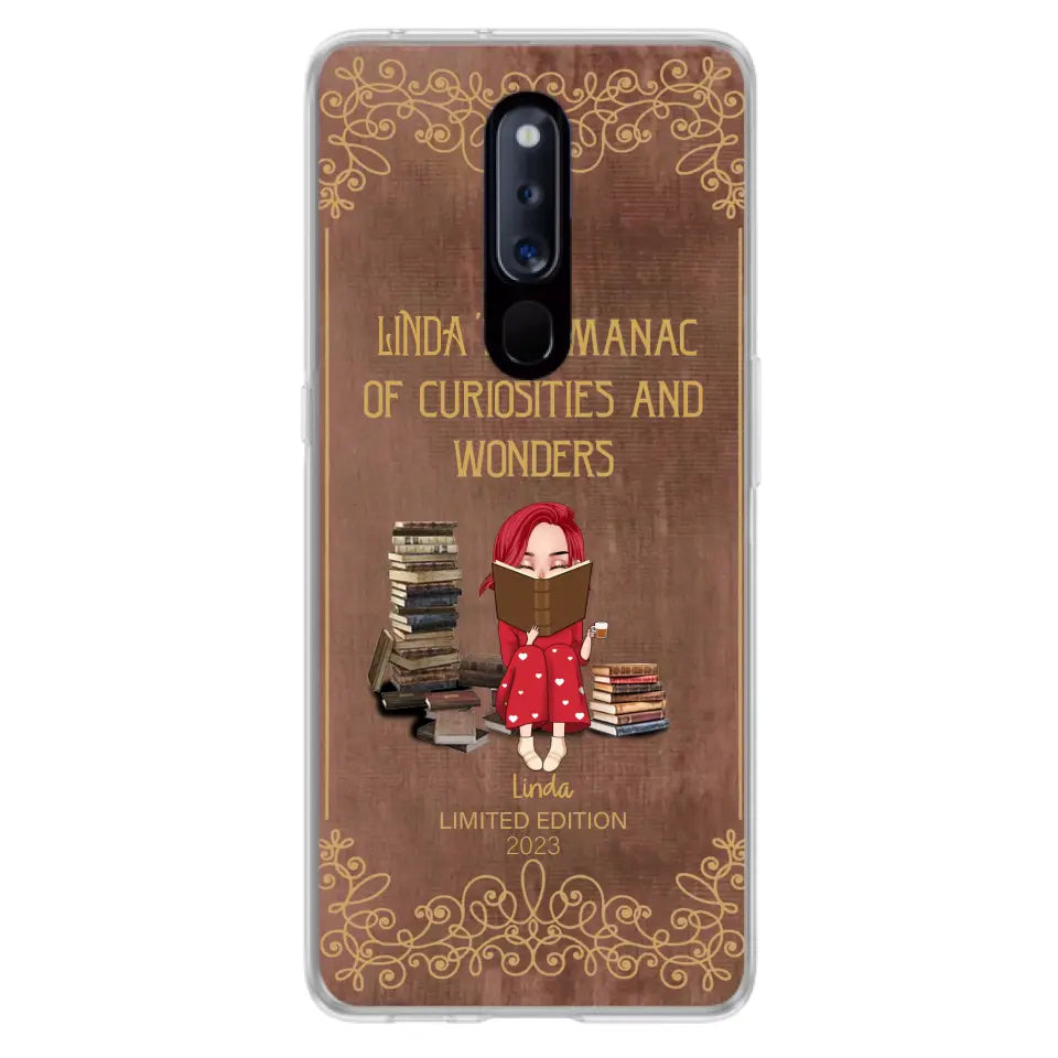 Custom Personalized Reading Girl Phone Case - Gift Idea For Reading Lovers - Almanac Of Curiosities - Cases For Oppo/Xiaomi/Huawei