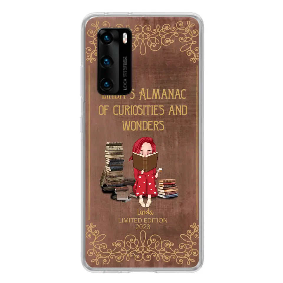 Custom Personalized Reading Girl Phone Case - Gift Idea For Reading Lovers - Almanac Of Curiosities - Cases For Oppo/Xiaomi/Huawei