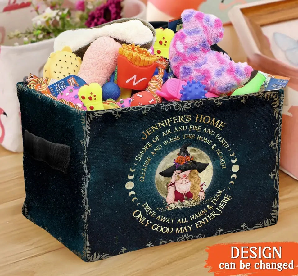 Personalized Witch Storage Box - Gift Idea For Halloween/Wicca Decor/Pagan Decor - Only Good May Enter Here