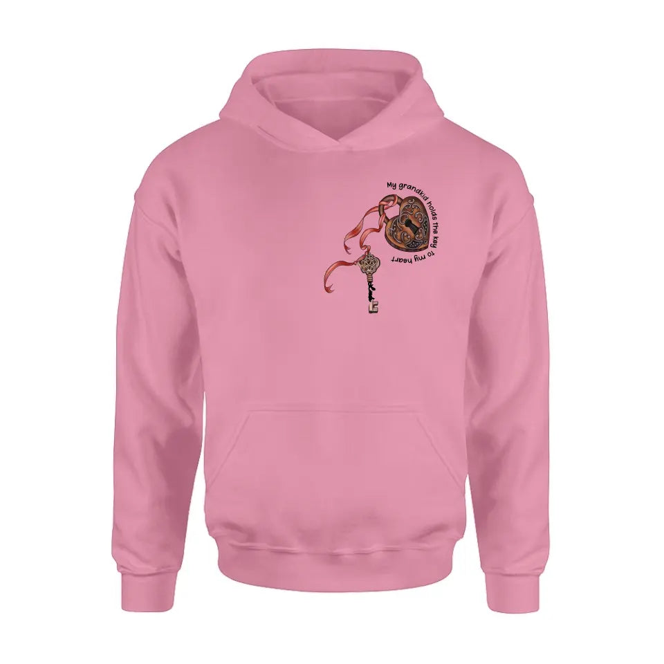 Personalized Grandma Shirt/Hoodie - Up to 10 Kids/Grandkids - Mother's Day Gift Idea For Grandma/Mom - My Grandkids Hold The Key To My Heart