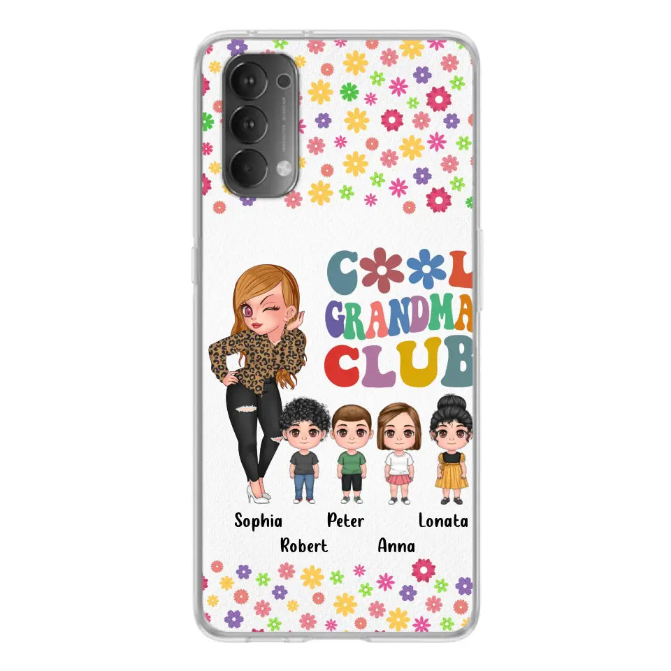 Personalized Cool Grandma Phone Case - Gift Idea For Grandma - Up to 4 Kids - Cases For Oppo/Xiaomi/Huawei