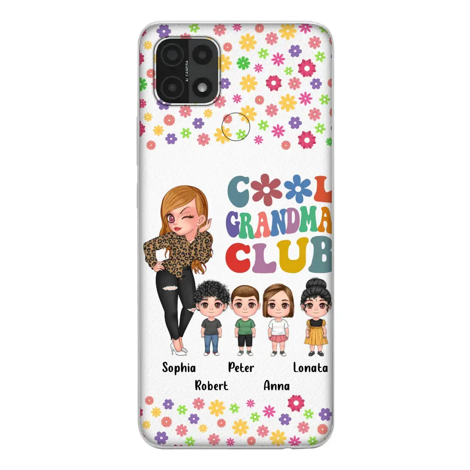 Personalized Cool Grandma Phone Case - Gift Idea For Grandma - Up to 4 Kids - Cases For Oppo/Xiaomi/Huawei