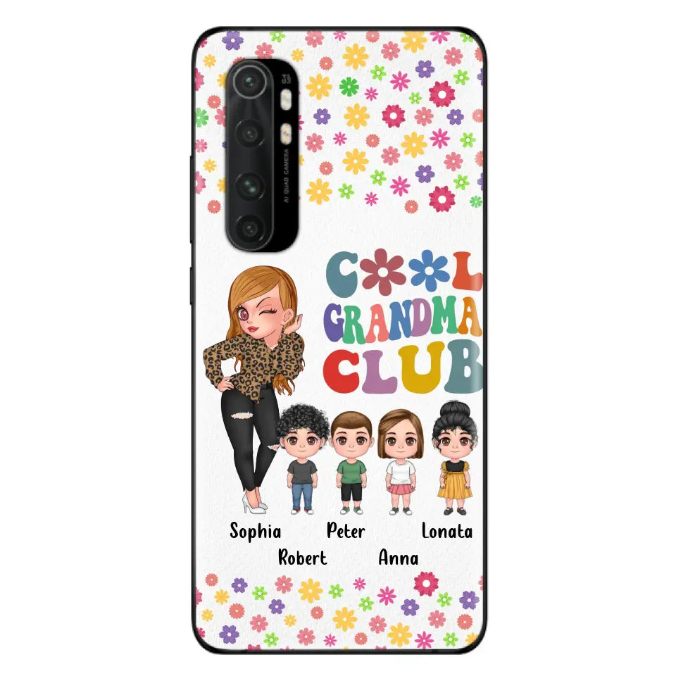 Personalized Cool Grandma Phone Case - Gift Idea For Grandma - Up to 4 Kids - Cases For Oppo/Xiaomi/Huawei
