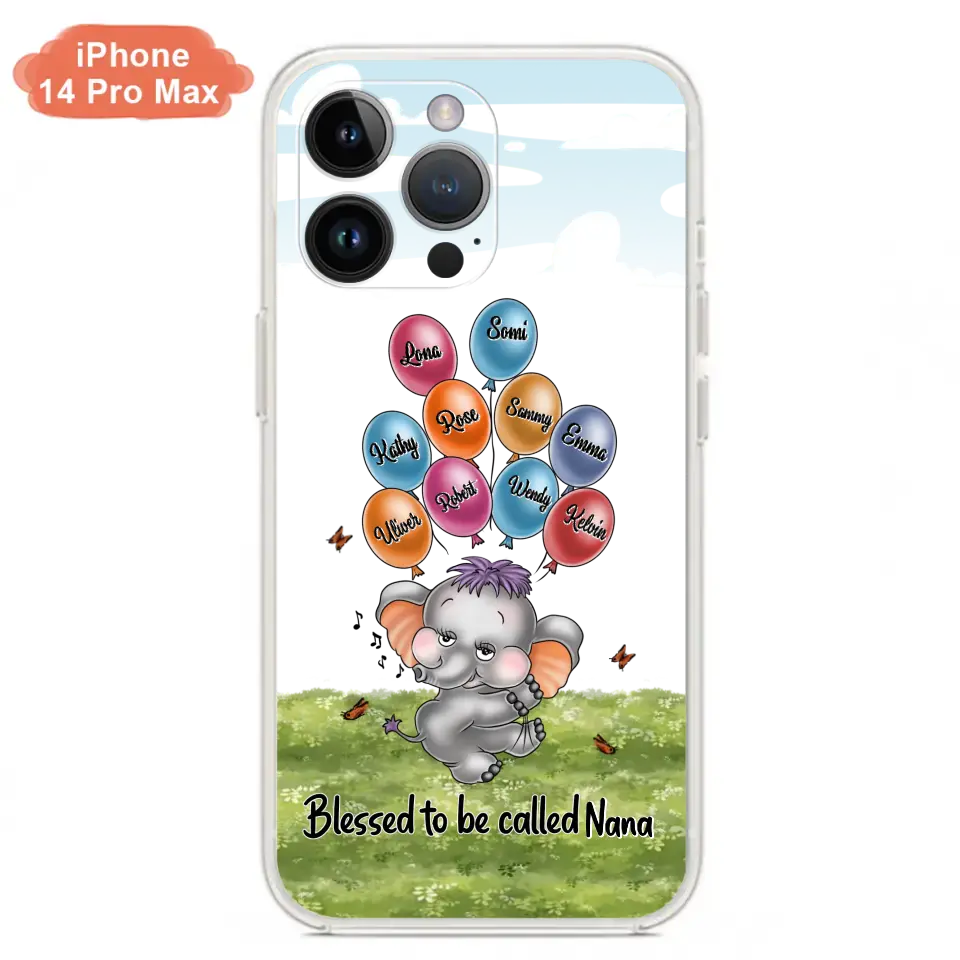 Personalized Grandma Phone Case - Up to 10 Kids - Gift Idea for Grandma/Mother's Day - Blessed To Be Called Nana