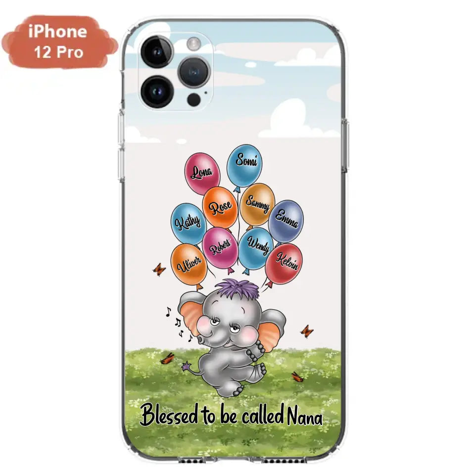 Personalized Grandma Phone Case - Up to 10 Kids - Gift Idea for Grandma/Mother's Day - Blessed To Be Called Nana