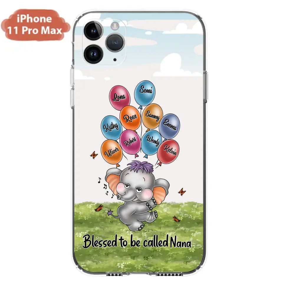 Personalized Grandma Phone Case - Up to 10 Kids - Gift Idea for Grandma/Mother's Day - Blessed To Be Called Nana