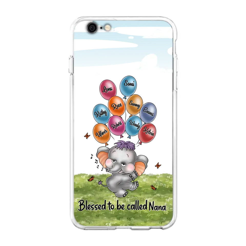 Personalized Grandma Phone Case - Up to 10 Kids - Gift Idea for Grandma/Mother's Day - Blessed To Be Called Nana