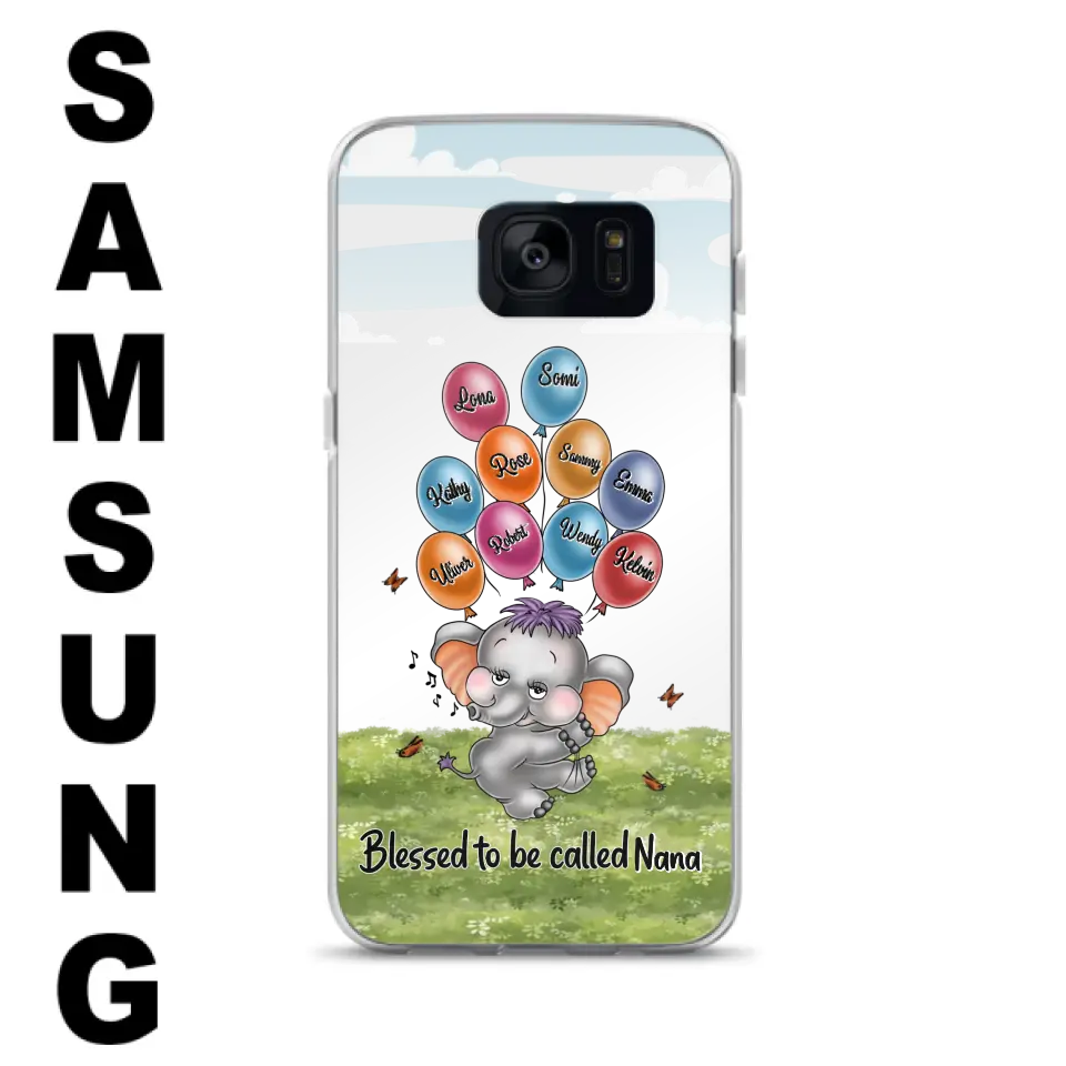 Personalized Grandma Phone Case - Up to 10 Kids - Gift Idea for Grandma/Mother's Day - Blessed To Be Called Nana