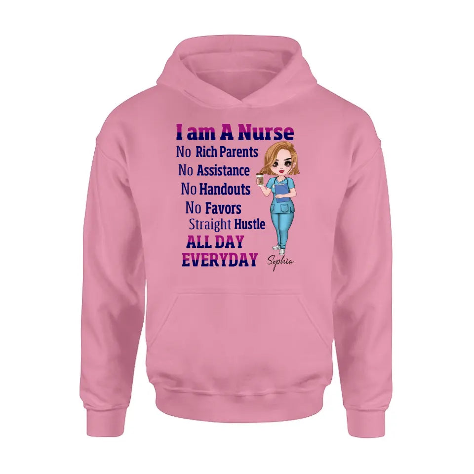 Personalized Nurse Shirt/Hoodie - Gift For Nurse - I Am A Nurse All Day Every Day