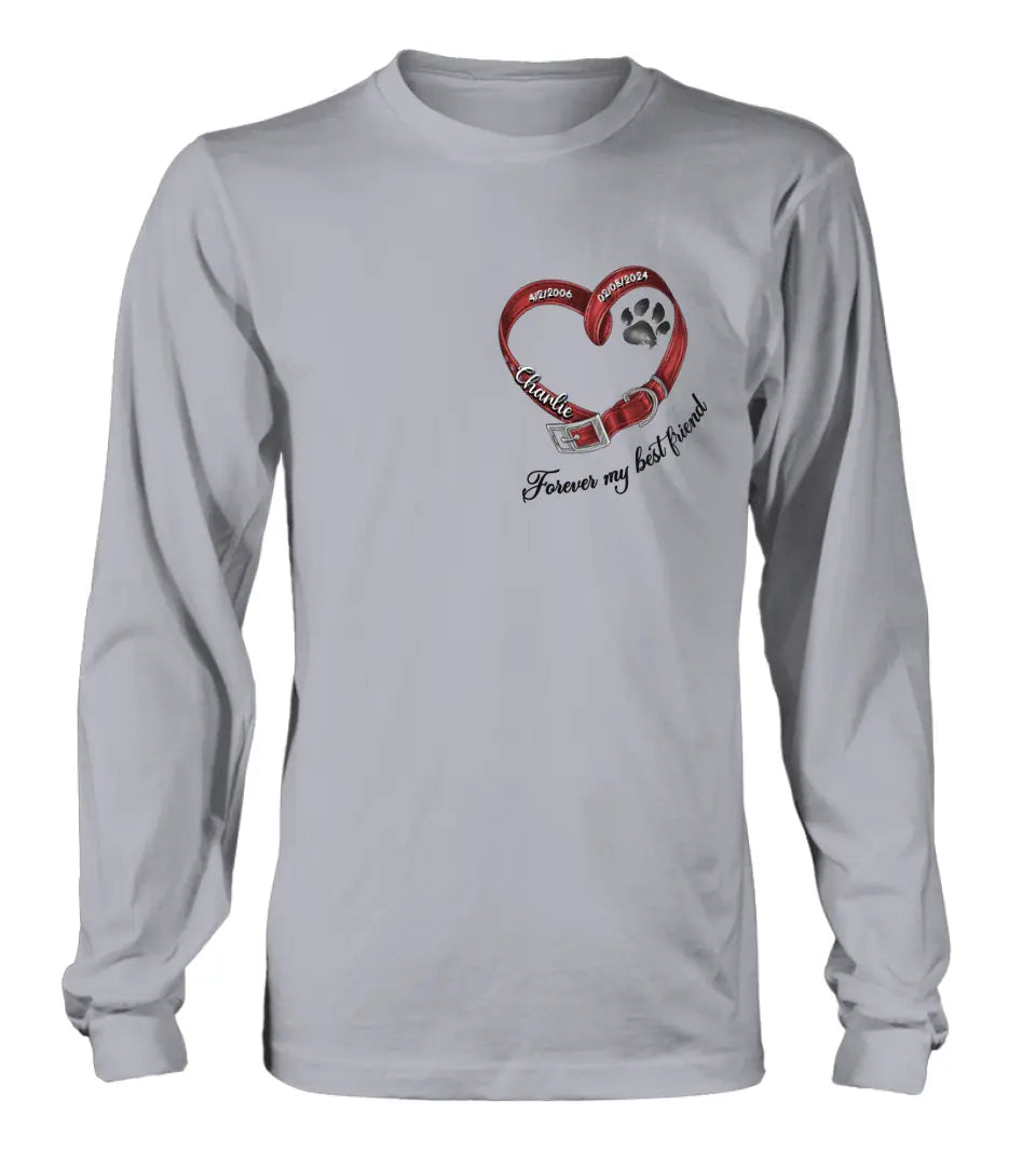 Personalized Memorial Pet Shirt/Hoodie - Memorial Gift Idea for Pet Owners - Forever My Best Friend