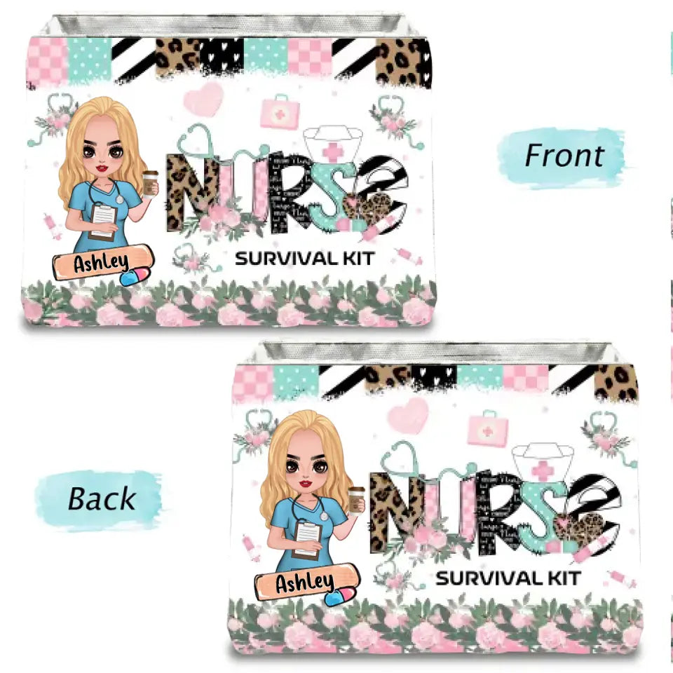 Personalized Nurse Storage Box - Gift Idea For Nurse/Mother's Day - Nurse Survival Kit