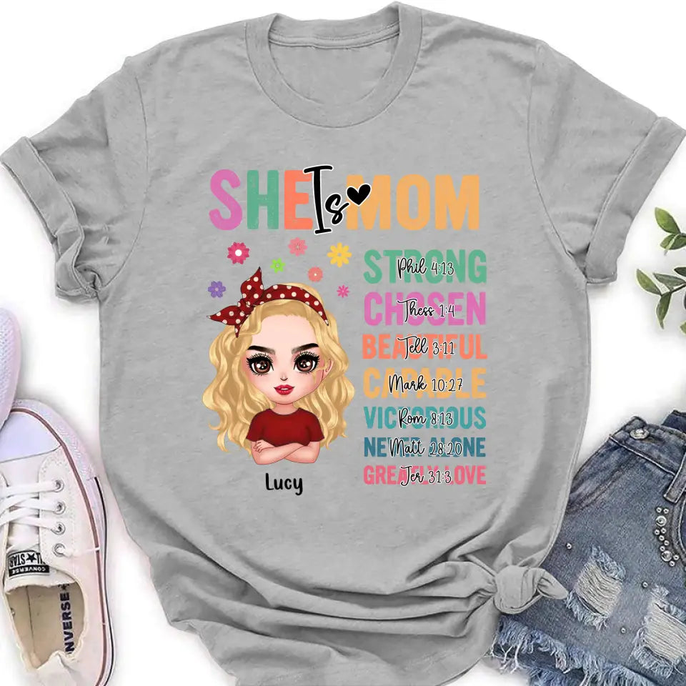 Personalized Mother's Day Unisex T-shirt - Best Gift Idea To Mom - She Is Mom