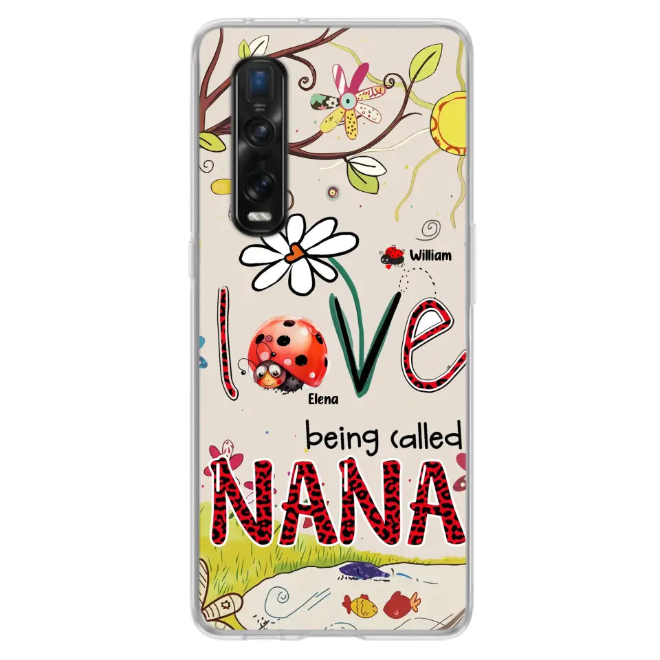 Personalized Grandma/Mom Phone Case - Gift Idea For Grandma - Up to 7 Kids - Love Being Called Gigi - Cases For Oppo/Huawei/Xiaomi
