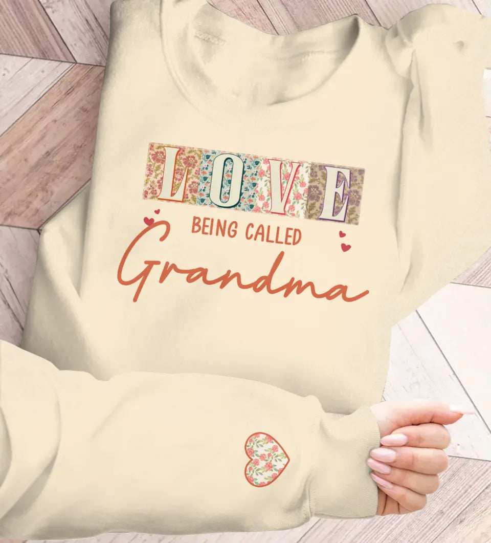 Personalized Grandma/Mom AOP Sweater - Up to 10 Grandkids - Mother's Day Gift Idea For Grandma/Mother - Love Being Called