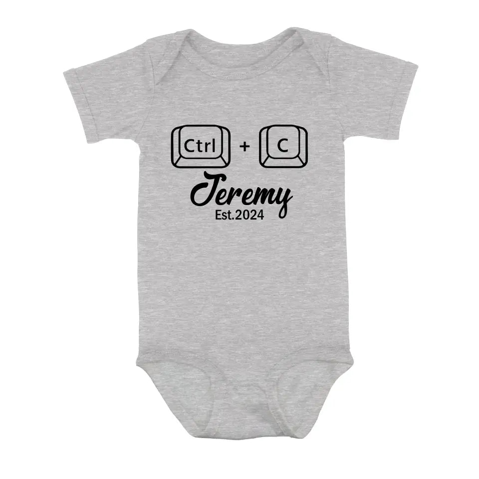 Personalized Father Baby Onesie/T-Shirt - Father's Day Gift Idea for Baby & Daddy
