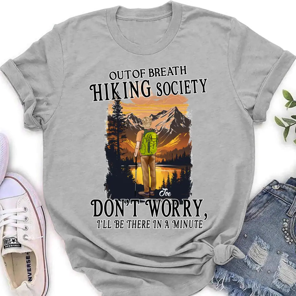 Personalized Hiking Shirt/Hoodie - Father's Day Gift/Mother's Day Idea for Hiking Lovers - Out Of Breath Hiking Society