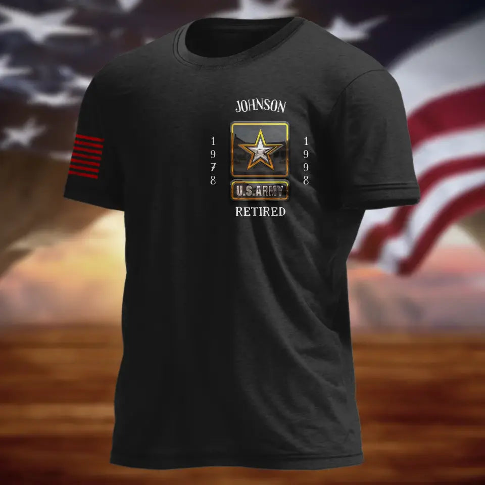 Personalized Veteran AOP Men's T-shirt - Father's Day Gift Idea For Veteran - I Do Solemnly Swear That I Will Support & Defend The Constitution Of The United States