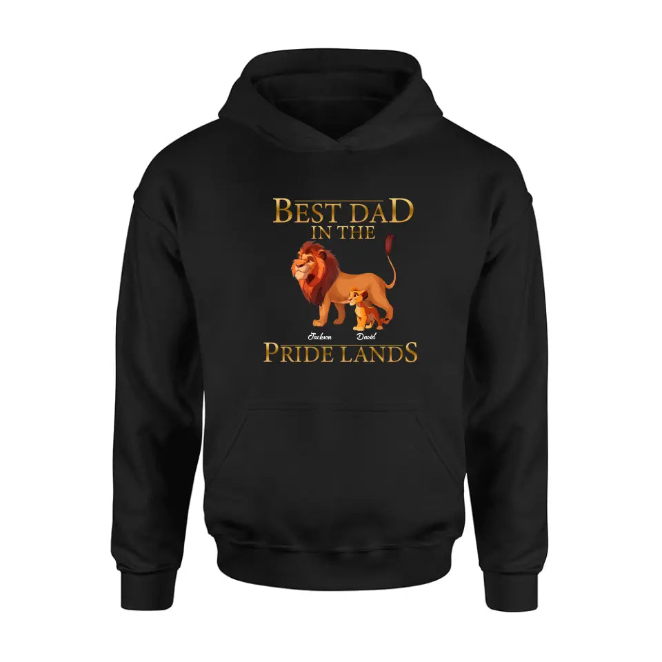 Personalized Lion Shirt/Hoodie - Up to 7 Children - Father's Day Gift Idea - Best Dad In The Pride Lands