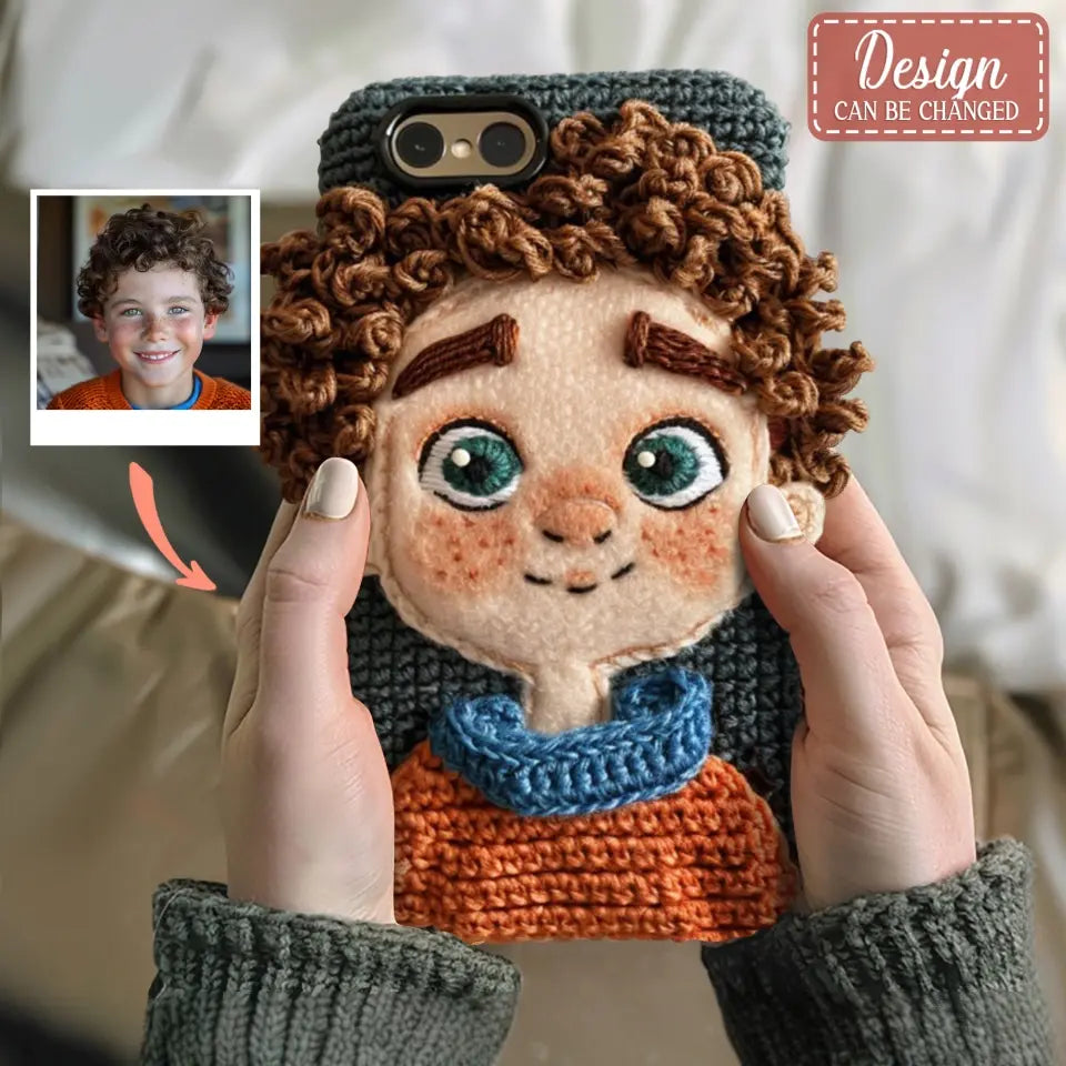 Personalized Crochet Phone Case - Gift Idea for Father's Day/Mother's Day/Birthday - Case for iPhone/Samsung