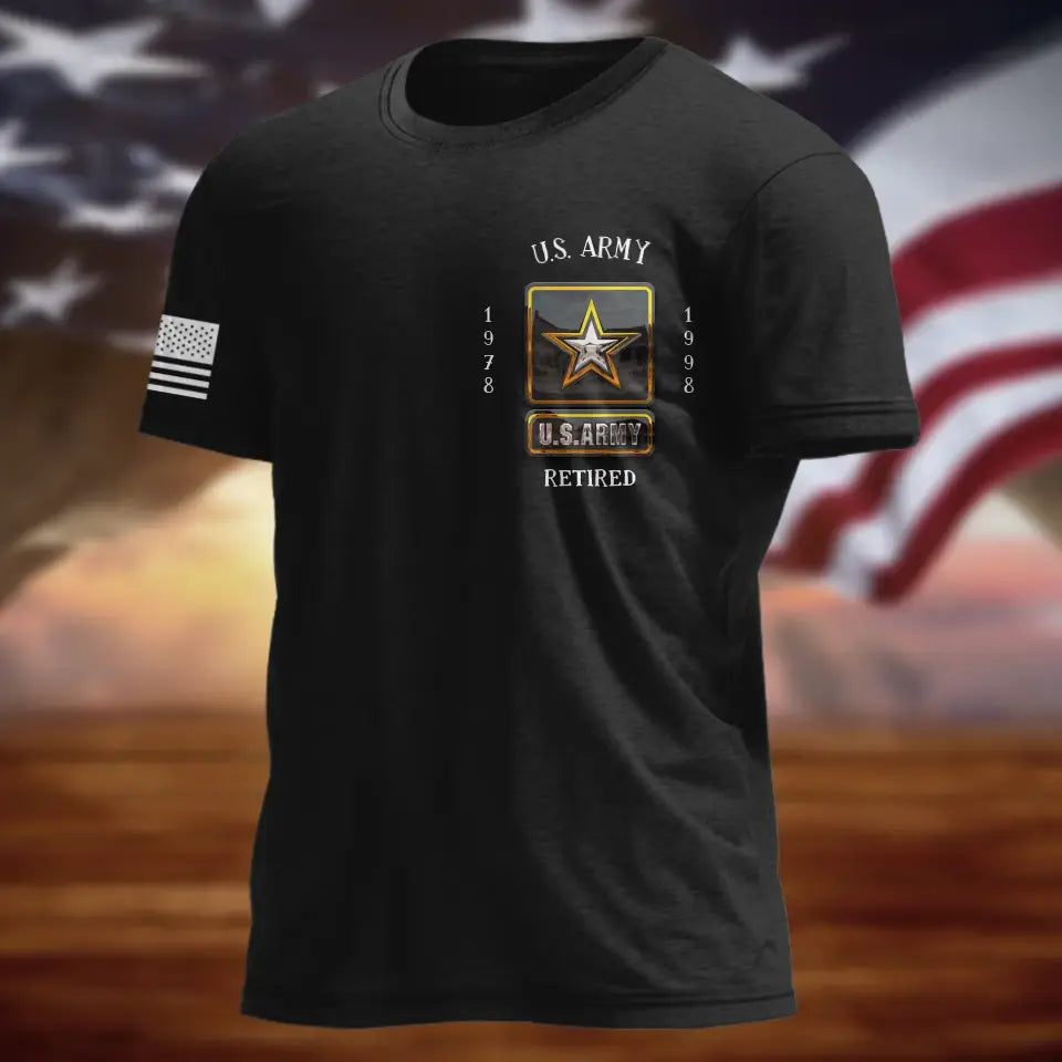 Personalized Veteran AOP Men's T-shirt - Father's Day Gift Idea For Veteran - No One Fights Alone