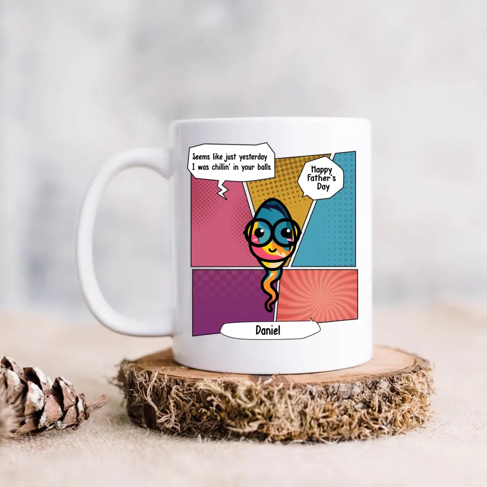 Personalized Funny Coffee Mug - Up to 6 Children - Father's Day Gift Idea - Happy Father's Day