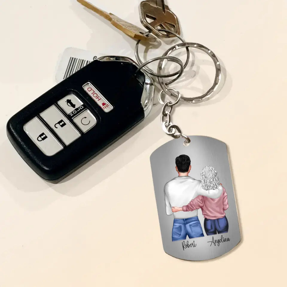 Personalized To My Son Aluminium Keychain - Father's Day Gift Idea for Son - To My Son The Only Thing Better Than Being Your Mother Is Watching You Be A Dad