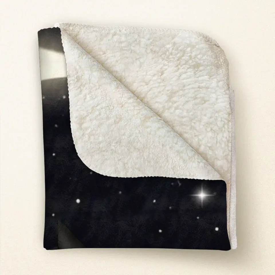 Personalized Witches Quilt/Fleece Throw Blanket - Gift Idea For Friend - Memorial Gift - I Love You To The Moon & Back