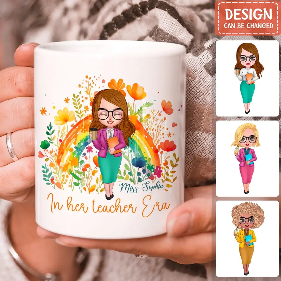 Personalized Teacher Coffee Mug - Gift Idea For Teacher/Birthday/Back To School - In Her Teacher Era