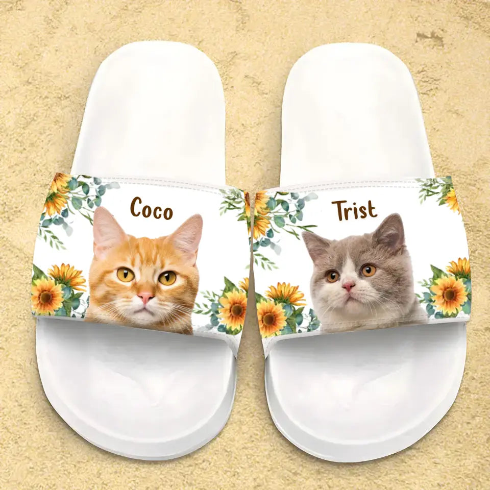 Personalized Pet Women's Sandals - Gift Idea To Pet Lover - Upload Photo