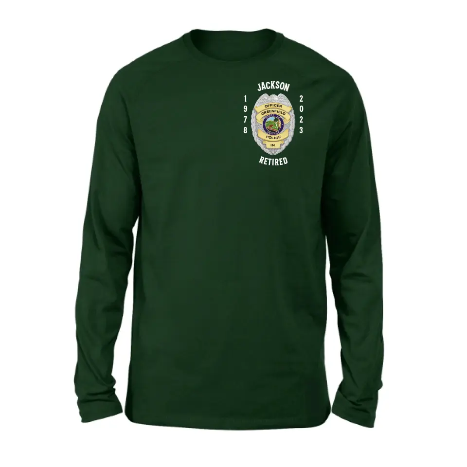 Personalized Retired Police Shirt/Hoodie - Gift Idea For Father/Husband/Police