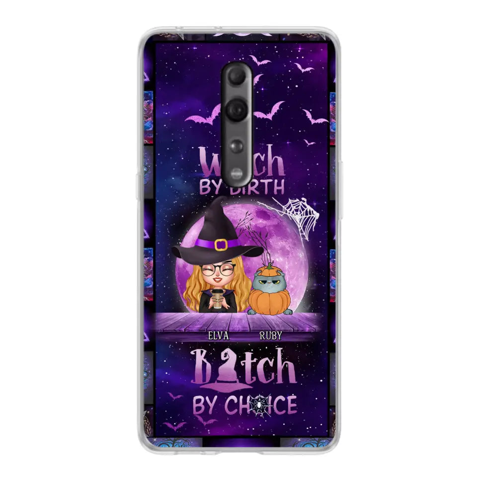 Personalized Witch Phone Case - Gift Idea For Witch/ Dog/Cat Lover - Up to 4 Pets - Witch By Birth - Case For Xiaomi/Oppo/Huawei