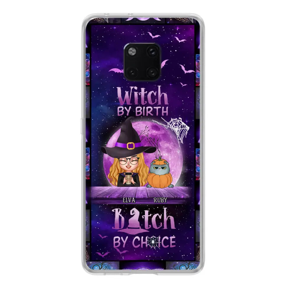 Personalized Witch Phone Case - Gift Idea For Witch/ Dog/Cat Lover - Up to 4 Pets - Witch By Birth - Case For Xiaomi/Oppo/Huawei