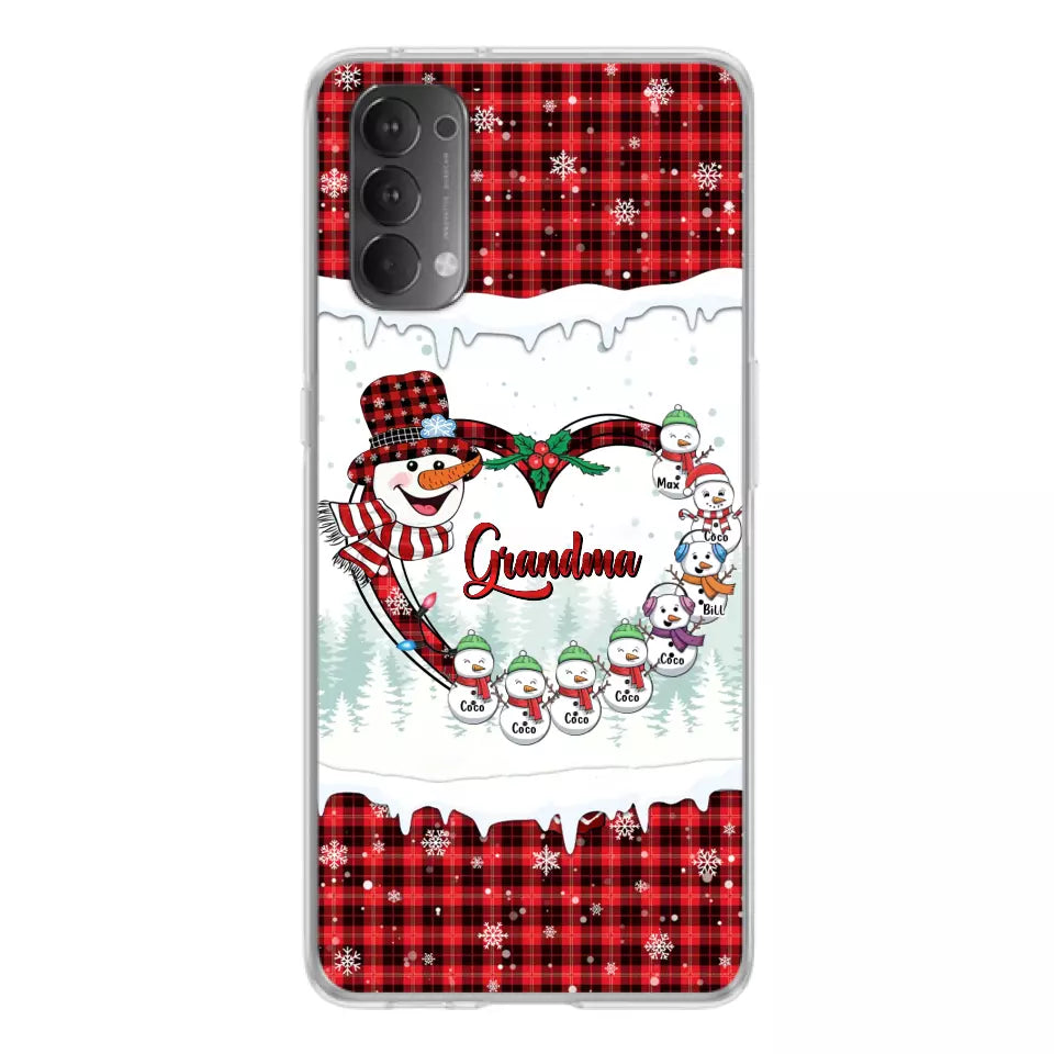 Personalized Christmas Grandma Children Phone Case - Gift For Grandma/Mom - Up to 8 Kids - Case For Xiaomi/Oppo/Huawei