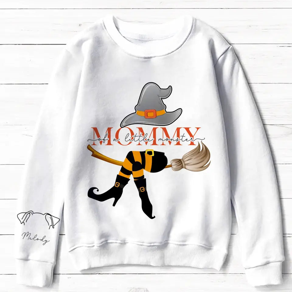 Personalized Mommy Of Little Monsters  AOP Sweater - Up to 6 Dogs - Gift Idea For Dog Mom