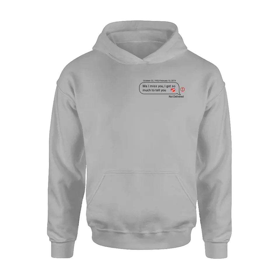 Personalized Memorial Chat Box Shirt/Hoodie - Memorial Gift Idea
