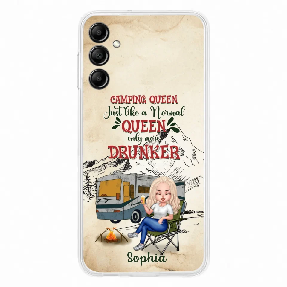 Custom Personalized Camping Queen Phone Case - Gift Idea For Camping Lovers - Camping Queen Classy Sassy And A Bit Smart Assy - Case For iPhone And Samsung