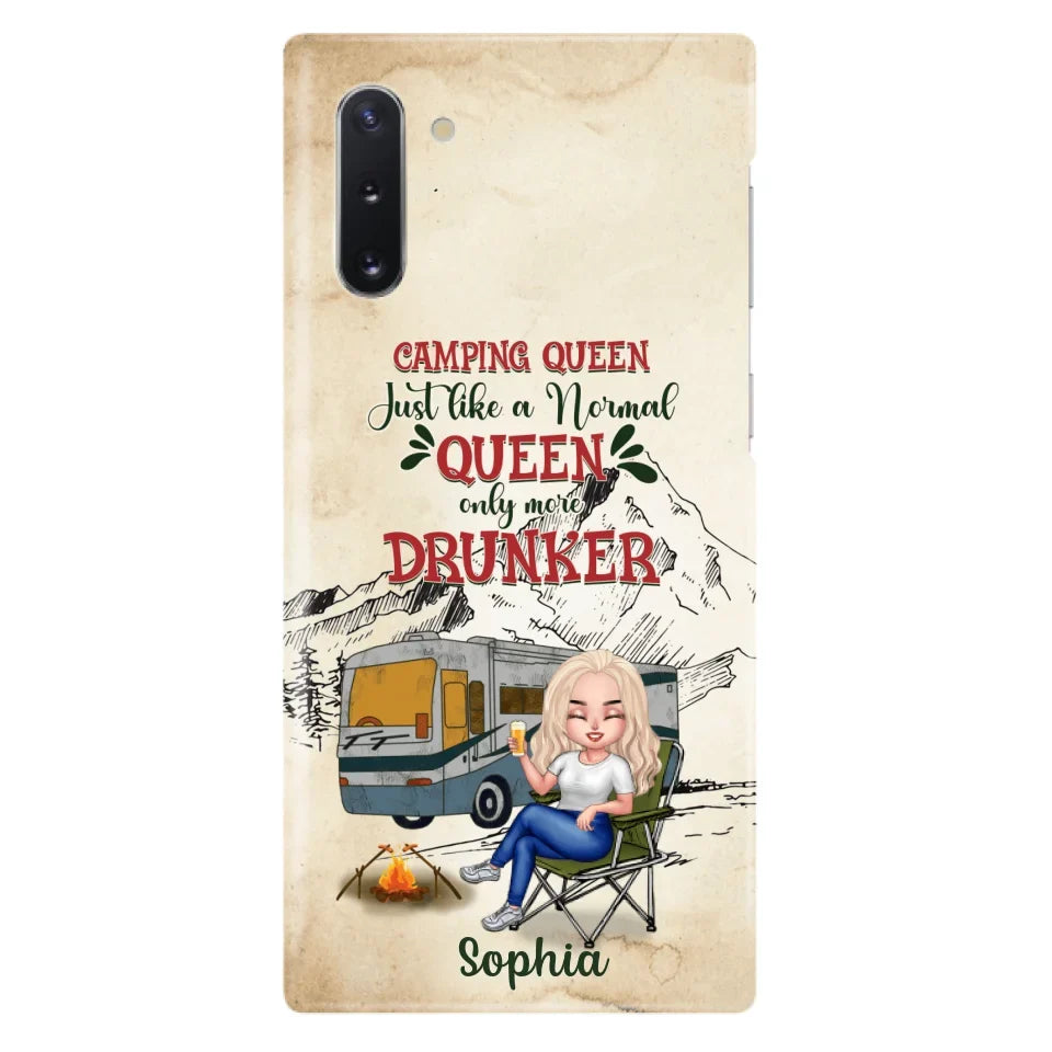 Custom Personalized Camping Queen Phone Case - Gift Idea For Camping Lovers - Camping Queen Classy Sassy And A Bit Smart Assy - Case For iPhone And Samsung