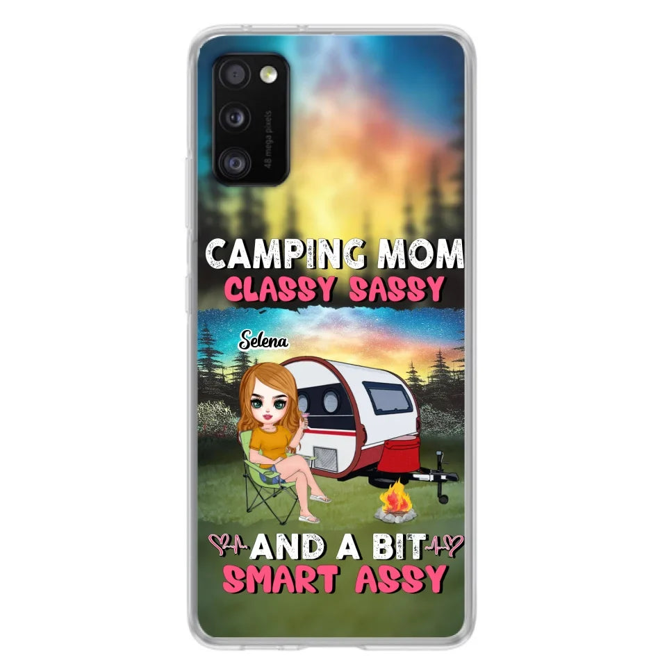 Custom Personalized Camping Mom Phone Case - Gift Idea For Camping Lover/ Mother's Day - Camping Mom Classy Sassy And A Bit Smart Assy - Case For iPhone And Samsung