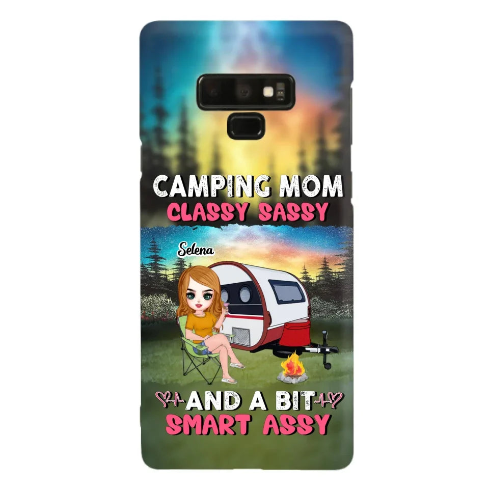 Custom Personalized Camping Mom Phone Case - Gift Idea For Camping Lover/ Mother's Day - Camping Mom Classy Sassy And A Bit Smart Assy - Case For iPhone And Samsung