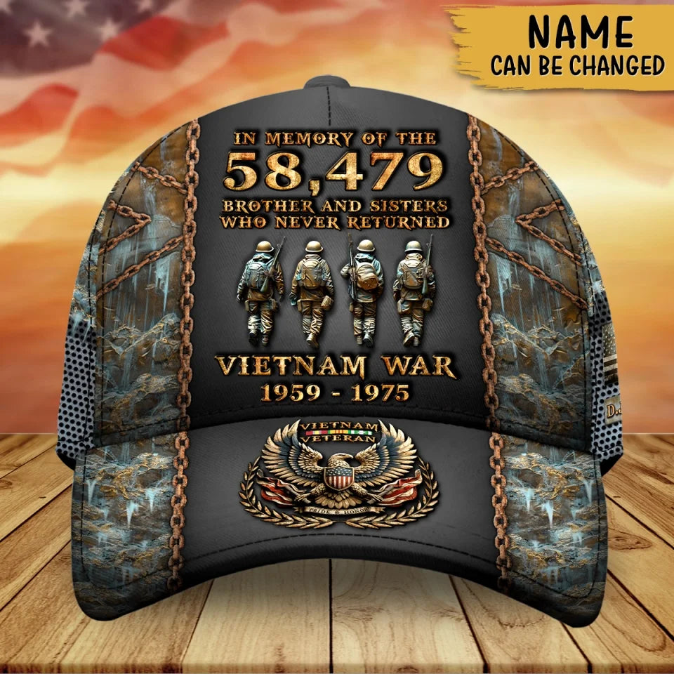Personalized Veteran Baseball Cap - Gift Idea For Veteran/Dad