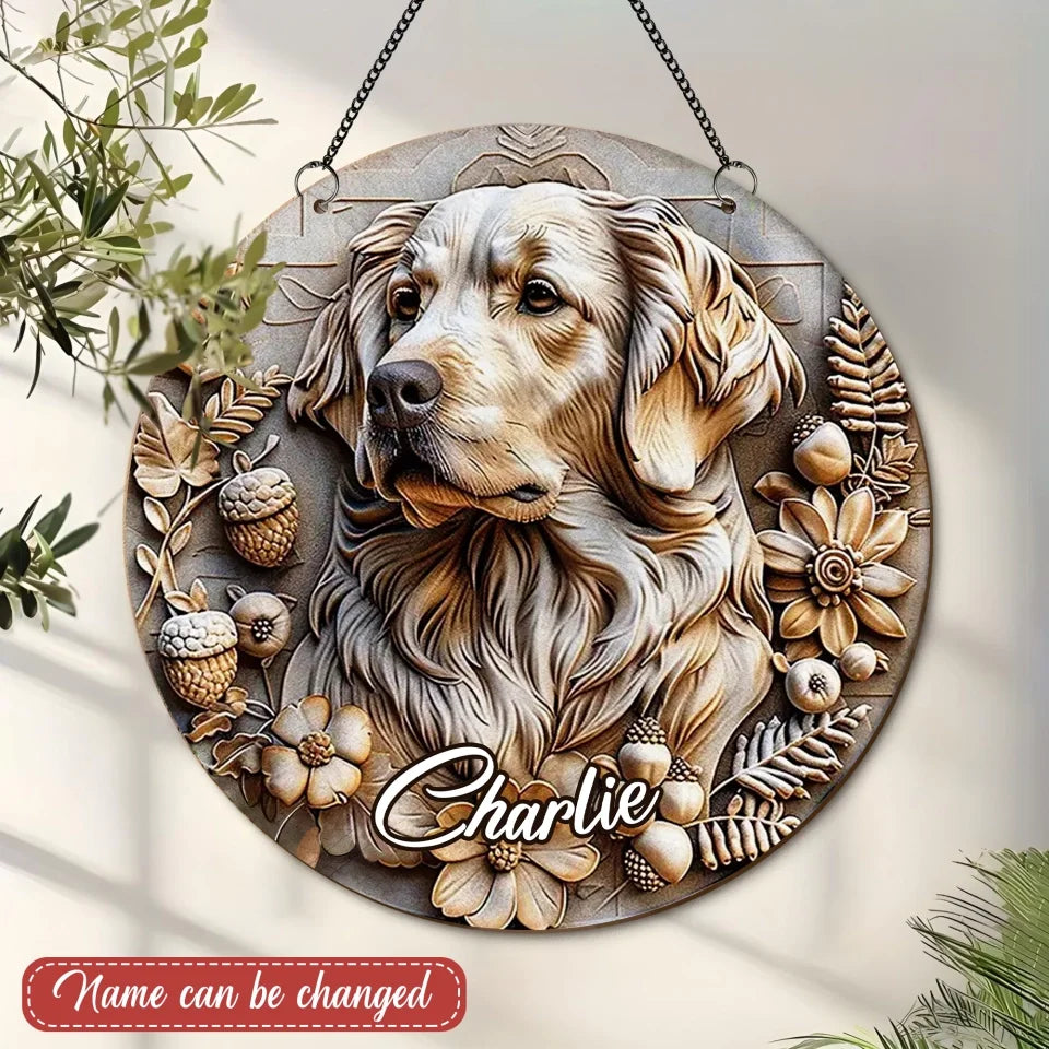 Custom Personalized Dog Metal Sign - Gift Idea For Dog Owner