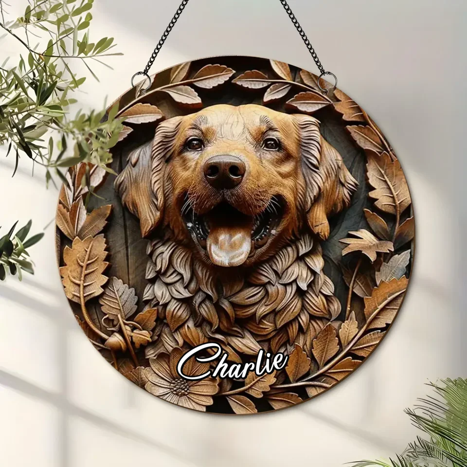 Custom Personalized Dog Metal Sign - Gift Idea For Dog Owner