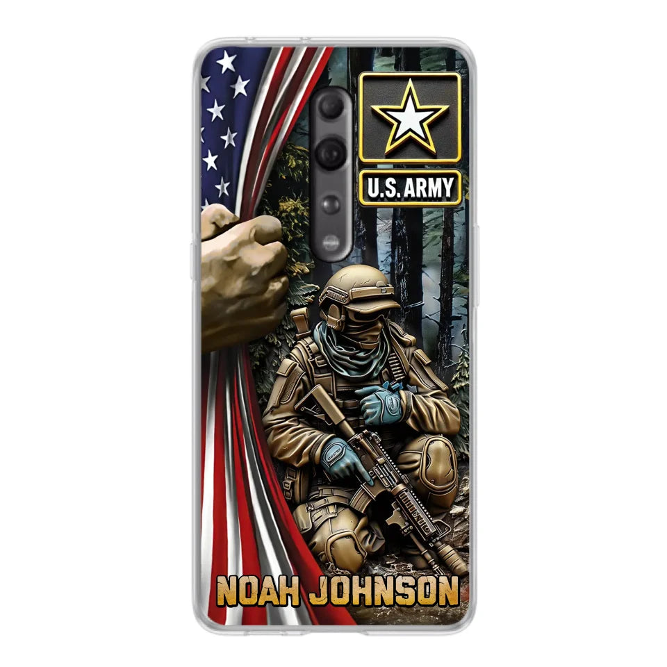 Custom Personalized Veteran Oppo/ Xiaomi/ Huawei Phone Case - Veteran Gift Idea - Custom Name